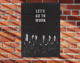 Reservoir Dogs Movie Quote Print: Minimalist Movie Poster Home Decor (Digital Download)