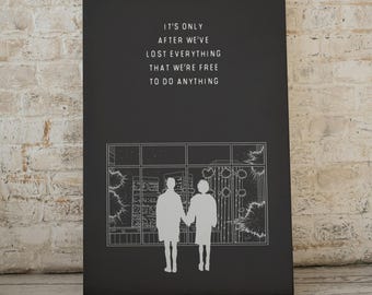 Fight Club Movie Quote Print: Minimalist Movie Poster Home Decor (Digital Download)
