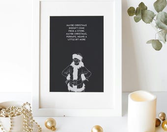 The Grinch Movie Quote Print: Minimalist Movie Poster Home Decor (Digital Download)