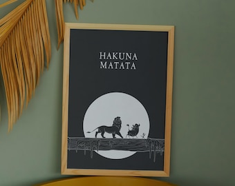 The Lion King Movie Quote Art Print: Minimalist Movie Poster Home Decor (Digital Download)