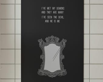 Oculus Movie Quote Print: Minimalist Movie Poster Home Decor (Digital Download)