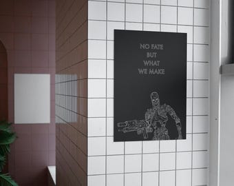 Terminator Movie Quote Art Print: Minimalist Movie Poster Home Decor (Digital Download)