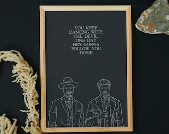 Sinners Movie Quote Art Print: Minimalist Movie Poster Home Decor (Digital Download)