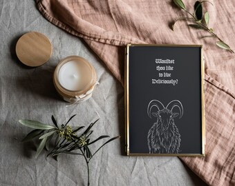 The Witch Movie Quote Art Print: Minimalist Movie Poster Home Decor (Digital Download)