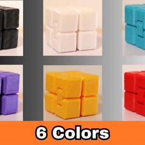 Pocket Fidget Infinity Cube – Stress Relief Toy, Desk Fidget, ADHD Sensory Toy, Office Toy, Small Gift, 3D Printed Fidget image 5