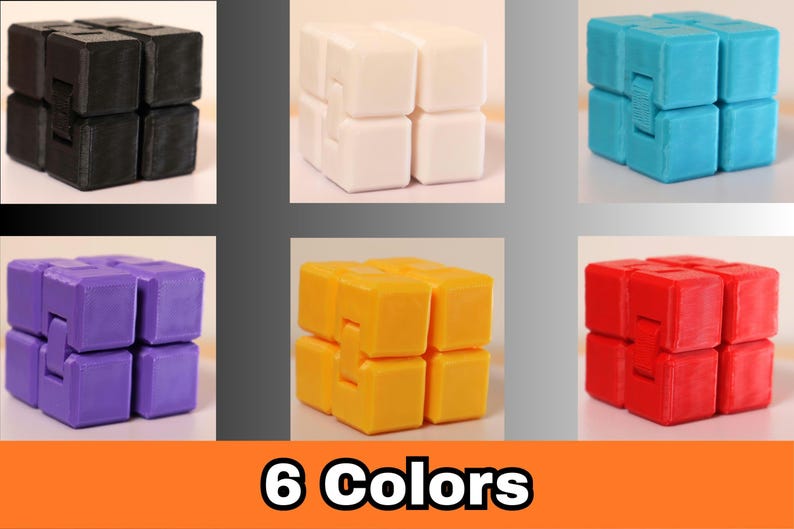 Pocket Fidget Infinity Cube – Stress Relief Toy, Desk Fidget, ADHD Sensory Toy, Office Toy, Small Gift, 3D Printed Fidget image 5