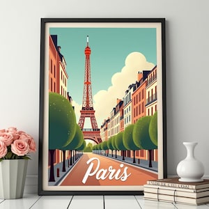 PARIS-Travel Poster Vintage City Wall Art