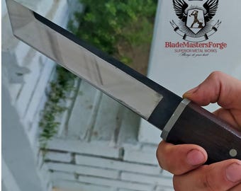 Handgemaakt custom tanto-mes | Hoogglansafwerking | Tactisch en verzamelbaar mes van BladeMastersForge