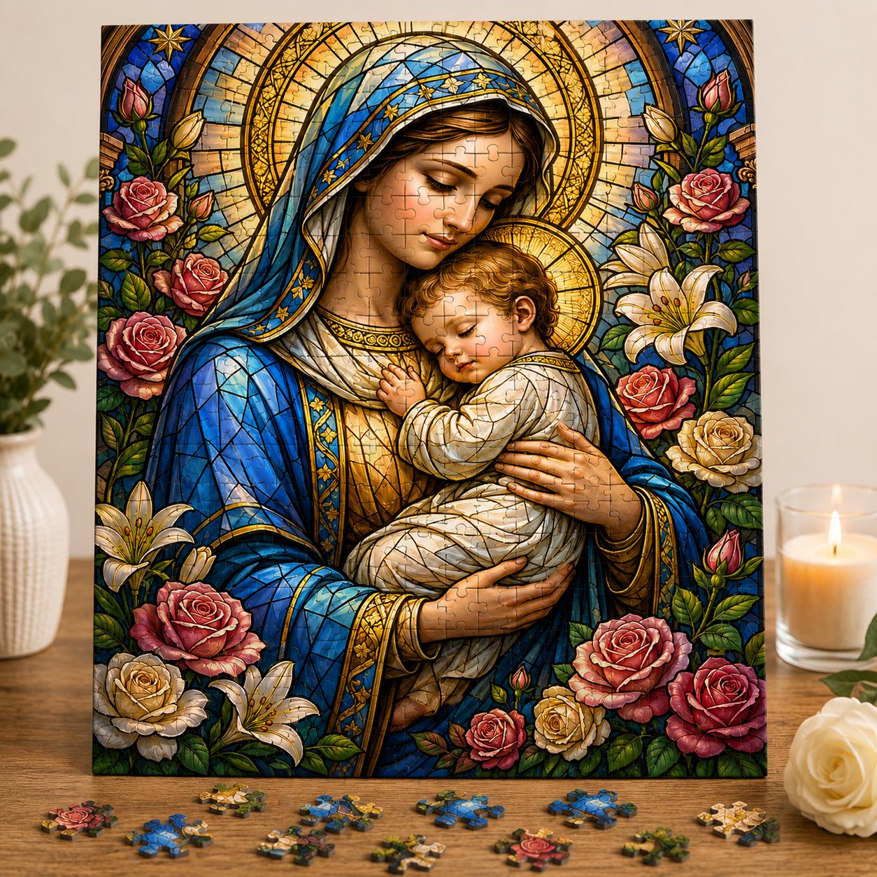 Blessed Virgin Mary Puzzle - Etsy
