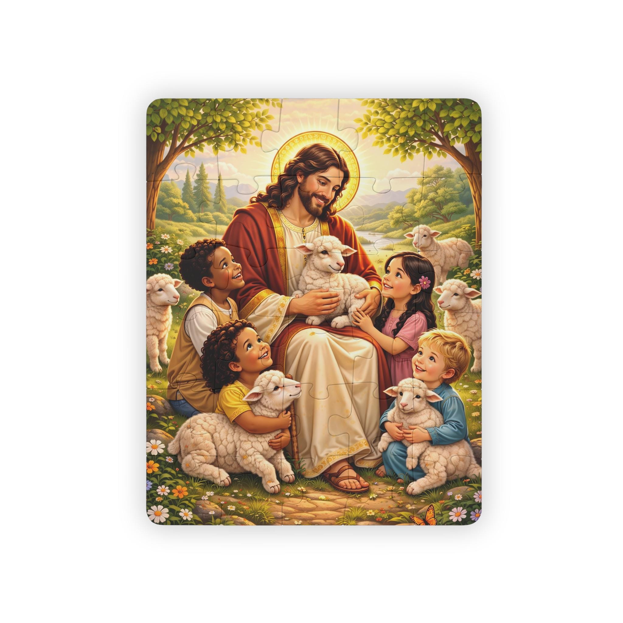 First Communion Gift for Kids, Jesus the Good Shepherd Puzzle ...