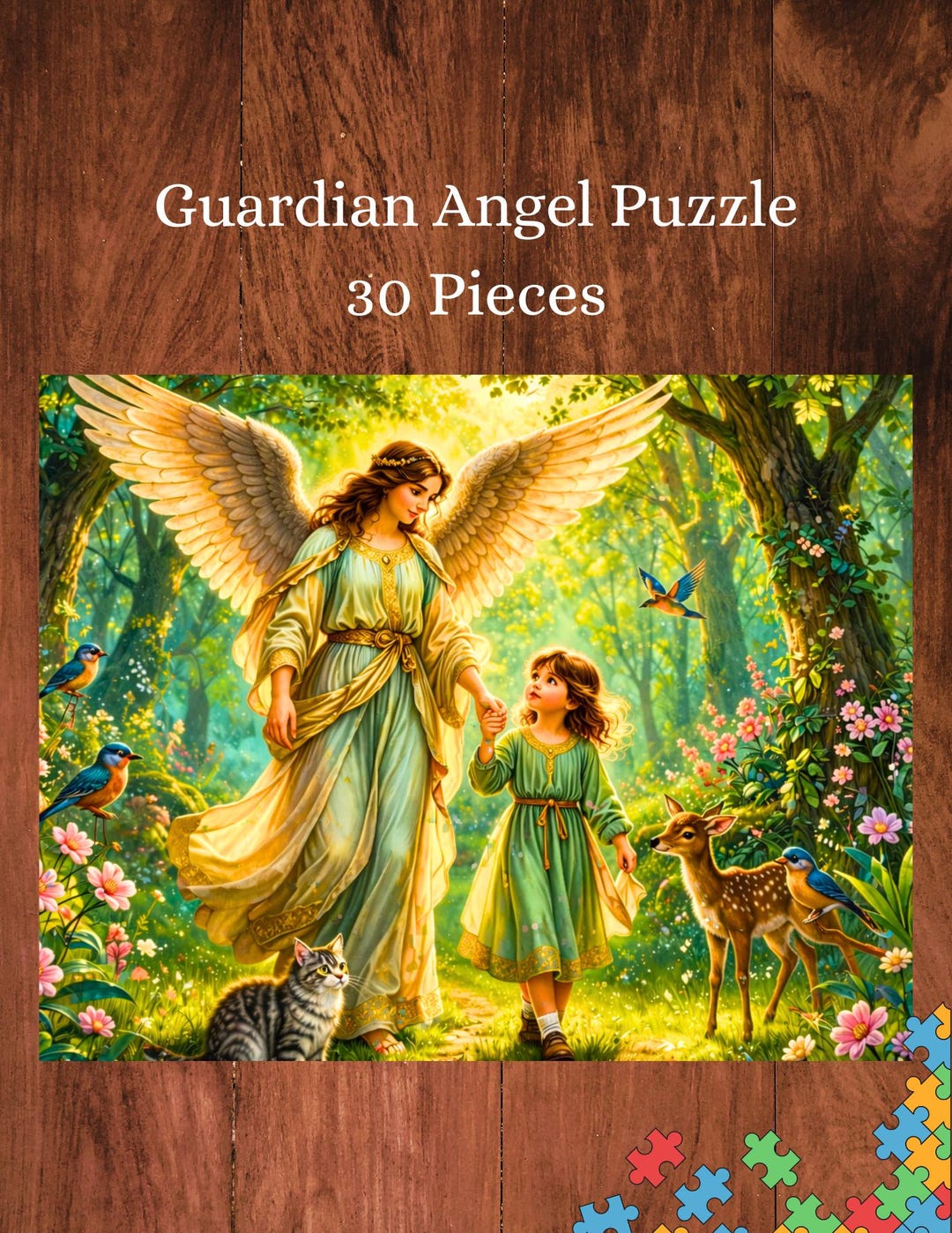 Guardian Angel Kids Puzzle (30 Pieces) | Christian Children’s Gift ...