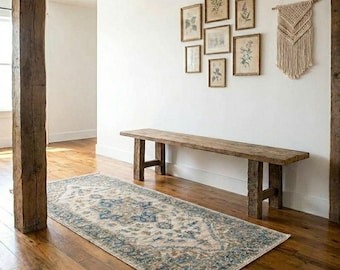 Reclaimed Wood Bench: Rustic Entryway and Shoe Storage (Handmade)