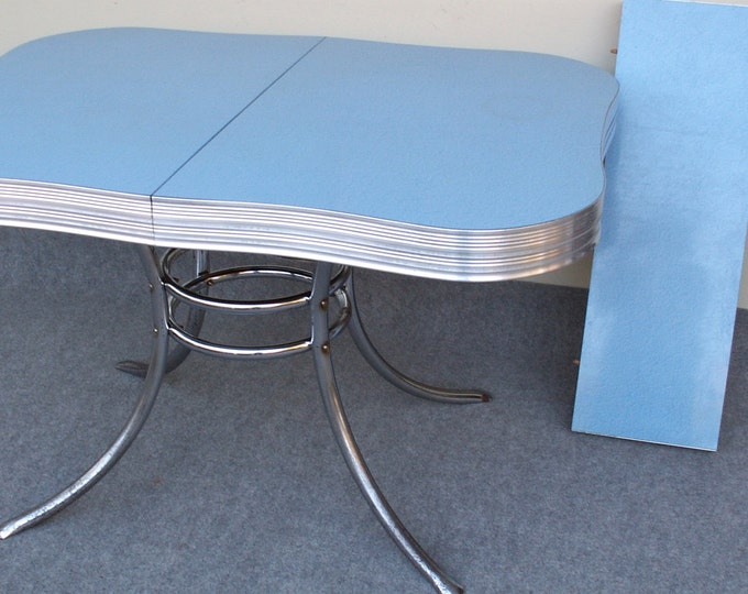 Vintage Blue Formica Table Local PICK UP ONLY Etsy