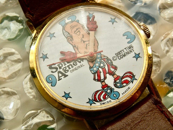 Three Vintage Character Watches Spiro Agnew Miss … - image 9