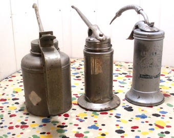 Vintage Oil Cans Pump Oilers Craftsman Plews  Eagle