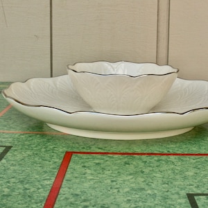 Vintage Lenox China Chip and Dip Bowl