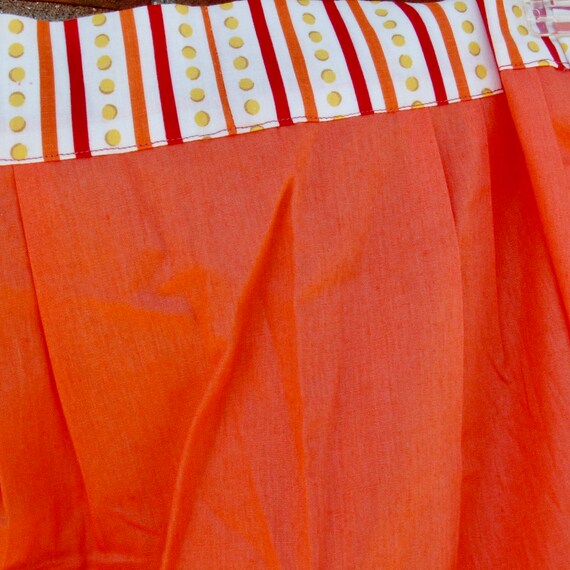 Vintage Orange Half Apron - image 4