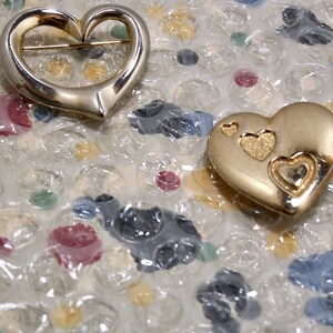 Two Vintage Heart Shaped Pins