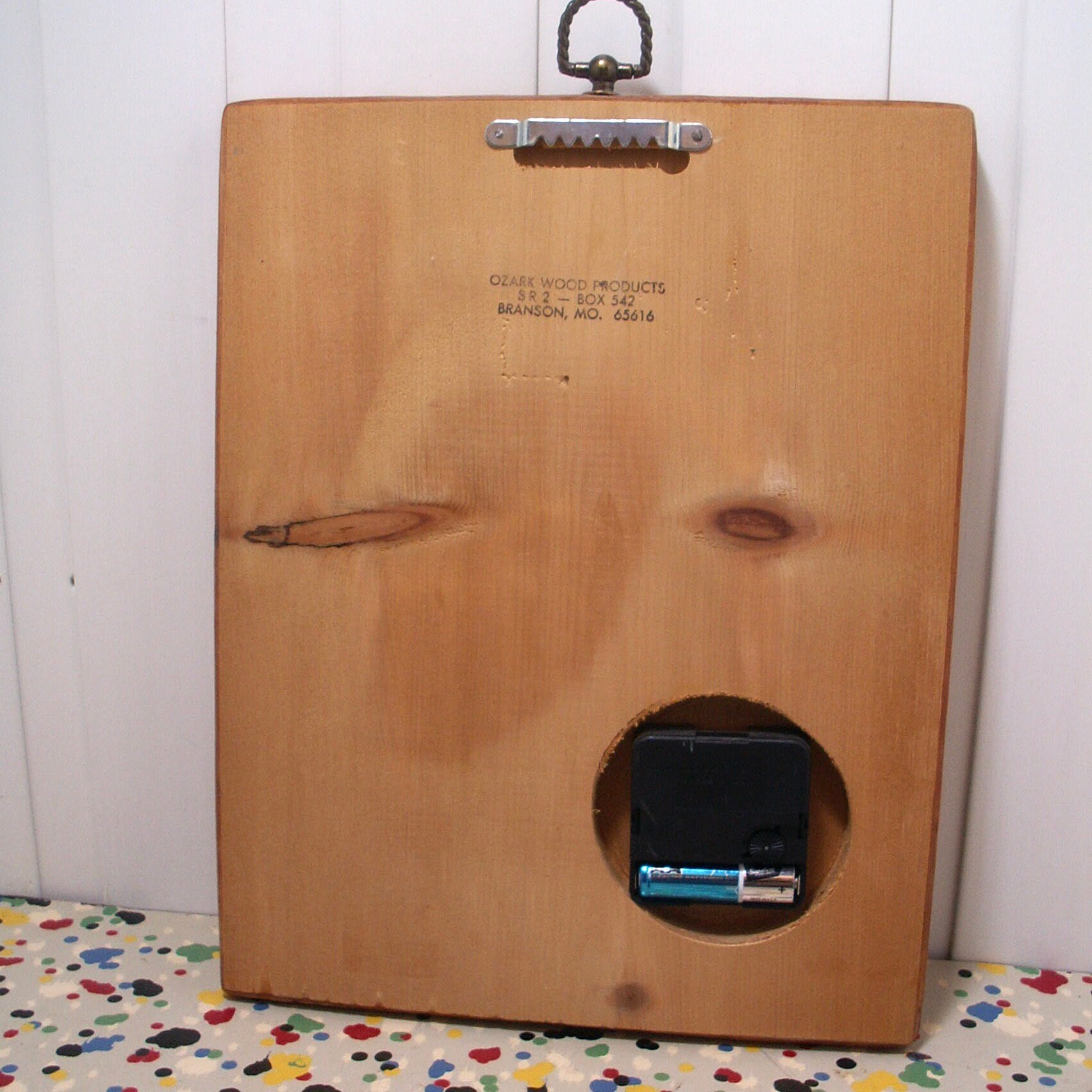 Vintage Oberstein Clown Decoupage Shellac Wall Clock Plaque Etsy