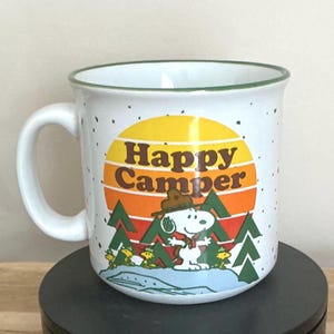 Snoopy & Woodstock Ceramic Mug: Peanuts Gang Coffee, Tea, Hot Chocolate