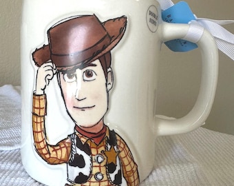Rae Dunn Coffee Mug- Toy Story  Character Woody The Cowboy - ‘You’re My Favorite Deputy’