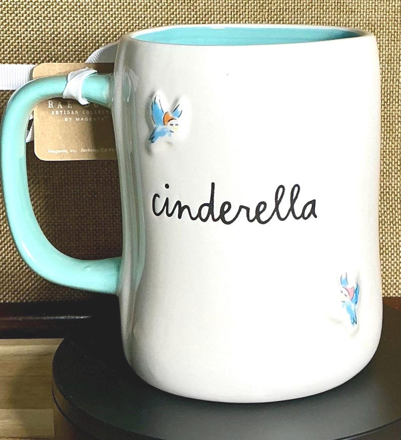 Kubek Rae Dunn Cinderella Coffee, Tea, Hot Chocolate – wystrój księżniczki Disneya zdjęcie 2