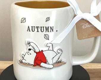 Tasse à café Rae Dunn - « Automne » Winnie l'ourson - Décoration Winnie l'ourson-