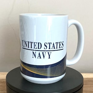 Navy Pride Coffee Mug: Patriotic Military Gift