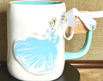 Rae Dunn Cinderella Coffee, Tea, Hot Chocolate Mug - Disney Princess Decor