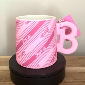Verspielte Pink Barbie Design Keramikbecher - Kauf eines einzelnen Bechers oder als einzigartige Geschenkbox für diesen besonderen Menschen