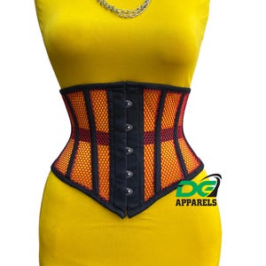 Mesh Women’s Waist Trainer Corset Steel Boned Underbust Corset Top Hourglass Figure Shaper Corset