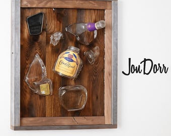 Crown Royal – Framed Smashed & Epoxy Bottle Art