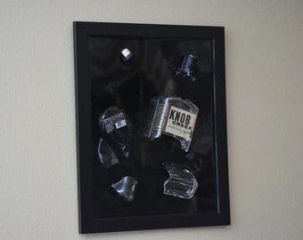 Knob Creek Smashed Bottle Art