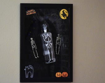 Spooky Spirit – Skeleton Vodka Halloween Wall Art