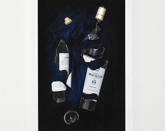 The Macallan 15 – Smashed Epoxy Bottle Art