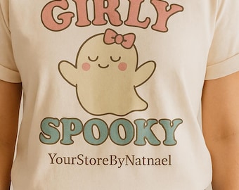 Fantasma Kawaii PNG: Diseño pastel femenino y espeluznante (Descarga instantánea)