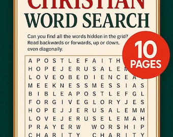 Christian Word Search | Bible Activity Pages (PDF)
