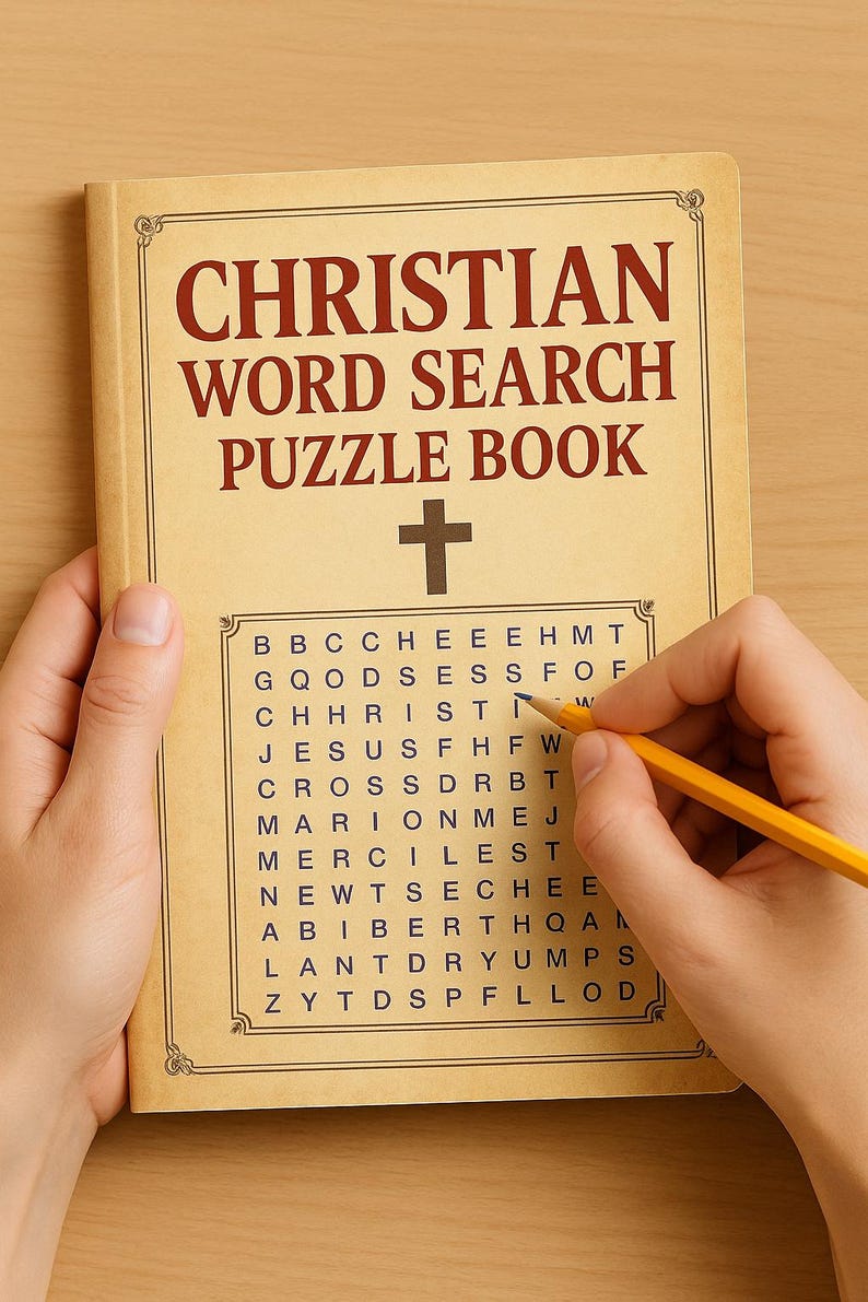 Christian Word Search | Bible Activity Pages (PDF) - Etsy