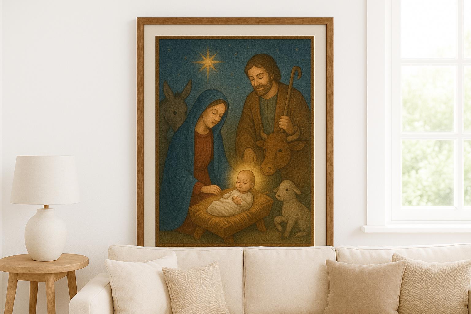 20 Nativity Wall Art Set – Christian Christmas Prints, Holy Family ...