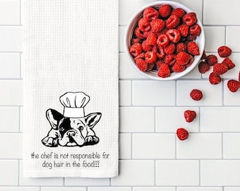 French Bulldog Frenchie Chef Soft Tea Kitchen Towel France Bulldog