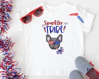 French Bulldog 4th July Shirt Frenchie Independence Day Fourth of July Frenchies Tee TShirt Red White Blue July 4