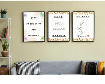 Inspirational Quotes Digital Download - Set of 8 - Wall Art ...