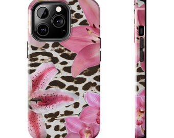 Floral Leopard Print iPhone Case