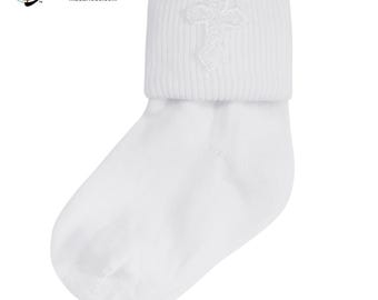 Piccolo Hosiery Anklet Cross Sock - White