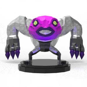 Plantilla de Papercraft 3D de Horror - Creepazoids #4 El Cucuy - Archivos PDF SVG DXF - Descarga Digital