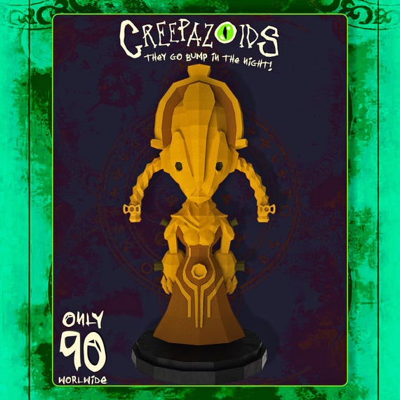 Creepazoid Dystopia #011 — ACCESS Robot Woman Art, Steampunk Automaton Collectible, Gothic Sculpture