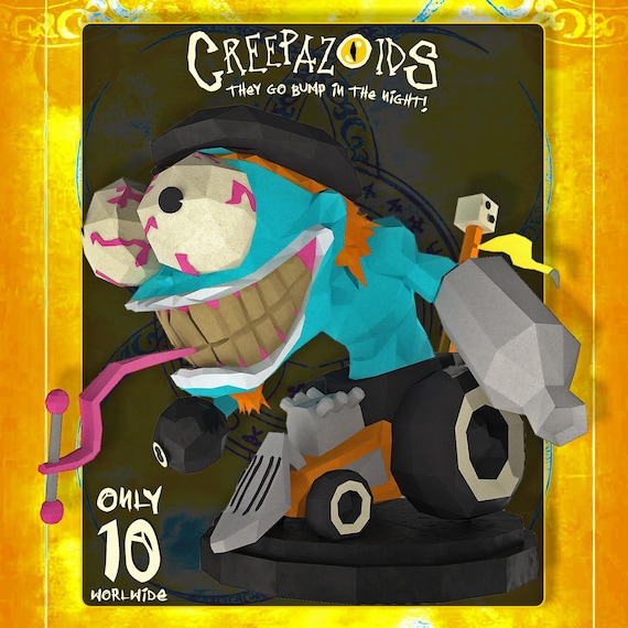 Creepazoid Rat Rod #012 — PRIMORDIAL Car Creature Art, Ultra Rare Collectible Sculpture, Only 10 Units