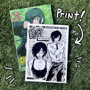 Himeno EASY REVENGE art print | Chainsaw Man / CSM
