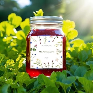 Etichette per barattoli di marmellata da progettare tu stesso!