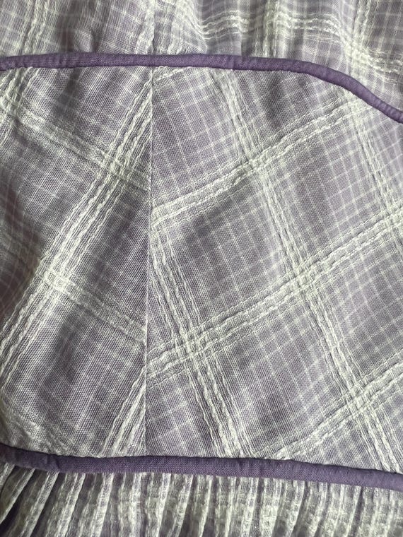 50s Lavender Plaid Dress - image 13